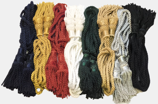 Silk Pipe Cords, Single Colour